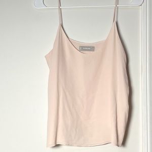 Everlane silk tank top in blush, size 4